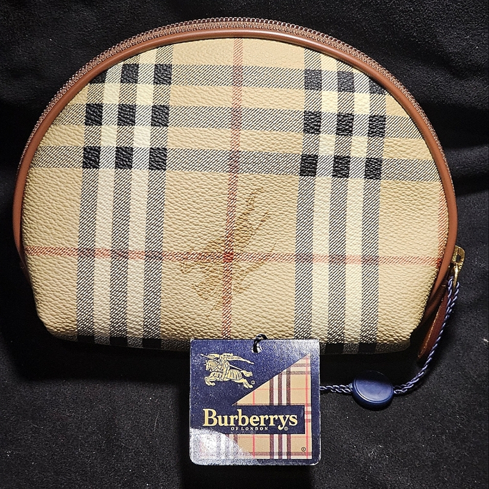VINTAGE BURBERRYS COSMETIC/MAKE-UP CASE